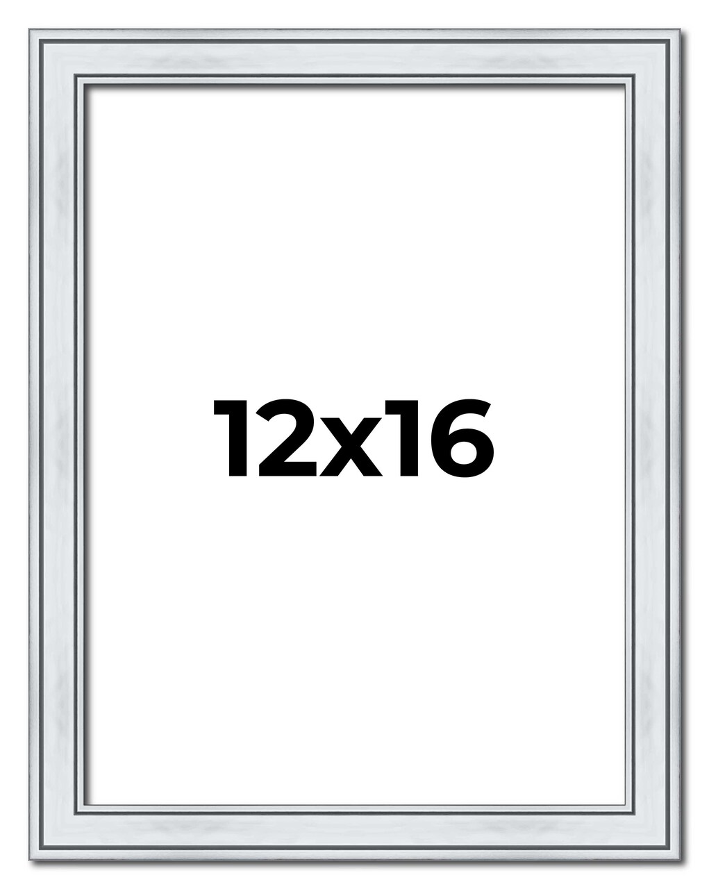 12x16 Classic Picture Frame with UV-Resistant Acrylic & Acid Free Backing, Available in 4 Finishes - Black, Brown, Gold, and Silver